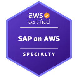 SAP on AWS の認証アイコン