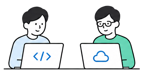 開発会社がアプリ開発、MarkshipがAWS構築を並行して進める