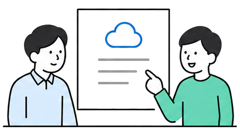 開発会社とMarkshipが構成資料を一緒に検討する